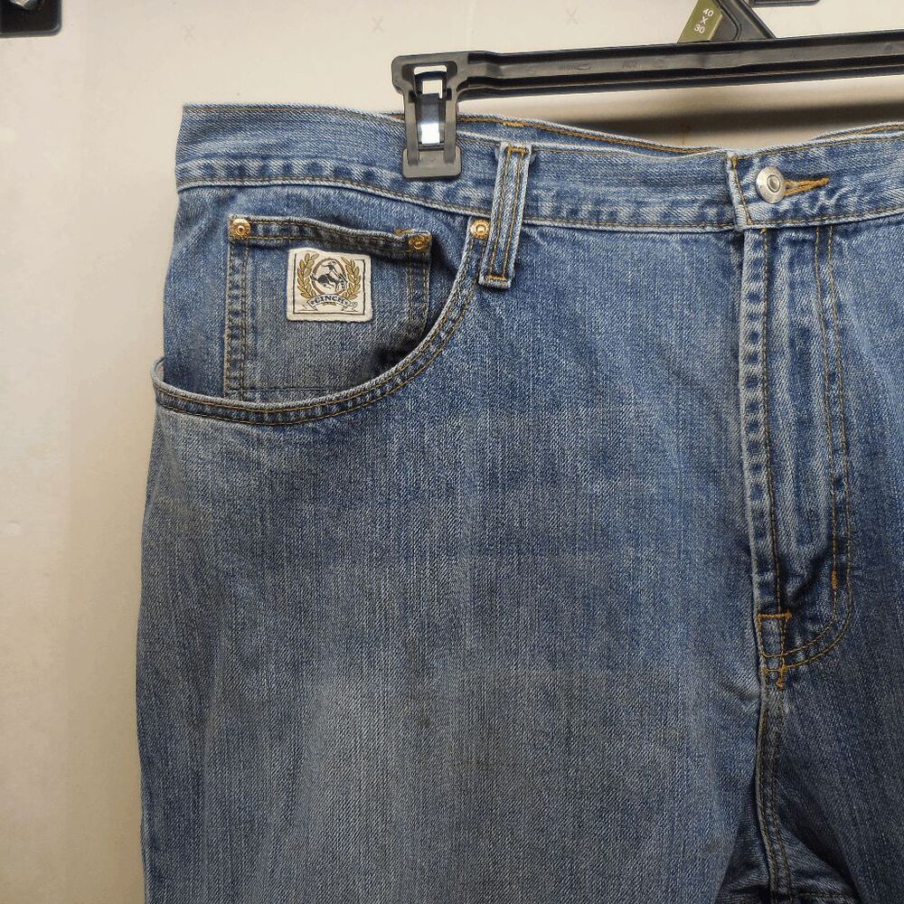 Cinch White Label Jeans‎ Mens Relaxed Bootcut Jeans 42x37 Mechanic Stained Big